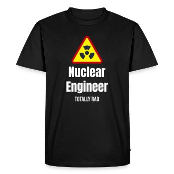 Ingénieur nucléaire Ingénieur totalement rad - T-shirt Premium bio Homme - noir - Devant - Nico (187cm)