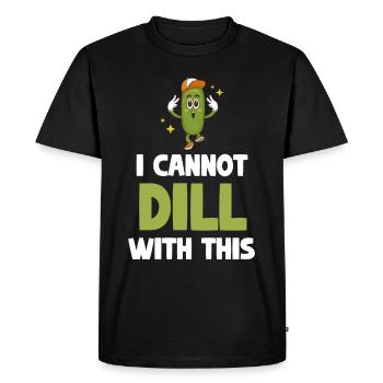 Je ne peux pas faire d’aneth avec ce concombre. - T-shirt Premium bio Homme - noir - Devant - Nico (187cm)