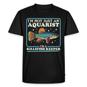 Poisson Killifish Oeuf Oeuf Dentcarpe Cadeau - T-shirt Premium bio Homme - noir - Devant - Nico (187cm)