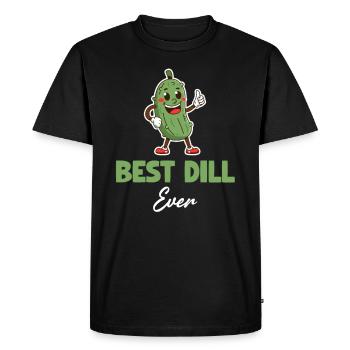 Best dill ever, pickled, - Men's Premium Organic T-Shirt - black - Front - Nico (187cm)