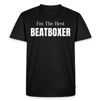 I'm the best beatboxer, funnier - Men's Premium Organic T-Shirt - black - Front - Nico (187cm)