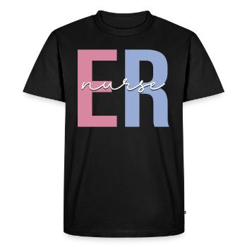 Il Infirmière Infirmière Urgentiste - T-shirt Premium bio Homme - noir - Devant - Nico (187cm)