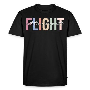 Hôtesse de l’air hôtesse de l’air - T-shirt Premium bio Homme - noir - Devant - Nico (187cm)