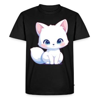 Arctic Fox Polarfüchse Polarfuchs - Men's Premium Organic T-Shirt - black - Front - Nico (187cm)