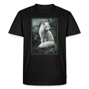 Arctic Fox Polarfüchse Polarfuchs - Men's Premium Organic T-Shirt - black - Front - Nico (187cm)