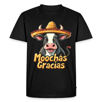 Cows Moo Cow Moo Cattle Dairy Cow Dairy Farmer - Men's Premium Organic T-Shirt - black - Front - Nico (187cm)