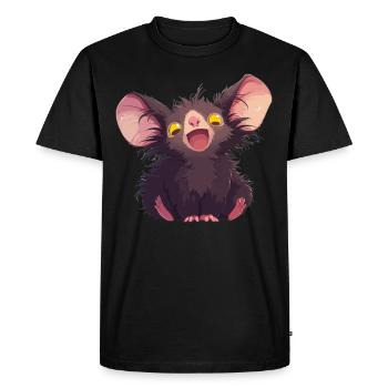 Aye-Aye Finger Animals Finger Animal - T-shirt Premium bio Homme - noir - Devant - Nico (187cm)