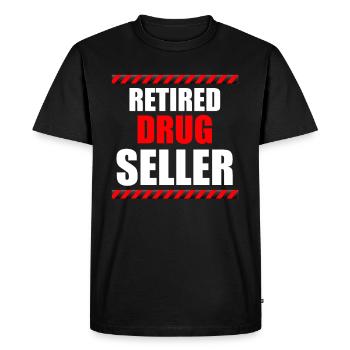 Vendeur de médicaments à la retraite Pharmacien - T-shirt Premium bio Homme - noir - Devant - Nico (187cm)