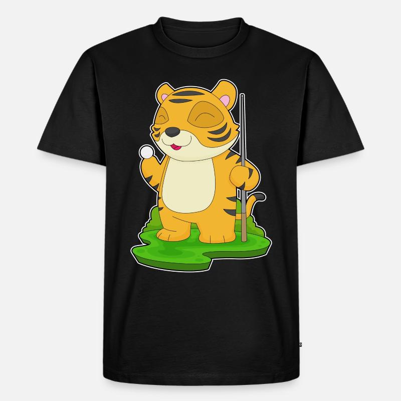 Queue de billard Tiger - T-shirt Premium bio Homme - noir