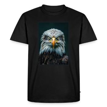 Bald Eagle Weißkopfseeadler - Men's Premium Organic T-Shirt - black - Front - Nico (187cm)