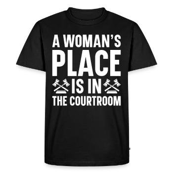 Avocat Avocat Tribunal Procureur de la République - T-shirt Premium bio Homme - noir - Devant - Nico (187cm)
