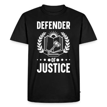 Avocat Avocat Tribunal Procureur de la République - T-shirt Premium bio Homme - noir - Devant - Nico (187cm)
