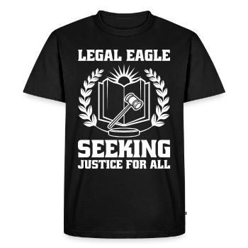 Avocat Avocat Tribunal Procureur de la République - T-shirt Premium bio Homme - noir - Devant - Nico (187cm)