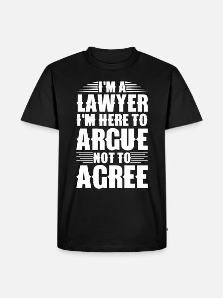 Lawyer Lawyer Court Public Prosecutor - Men's Premium Organic T-Shirt - black