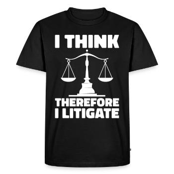 Lawyer Lawyer Court Public Prosecutor - Men's Premium Organic T-Shirt - black - Front - Nico (187cm)