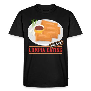 Lumpia Rouleau de Printemps Loempia Cadeau - T-shirt Premium bio Homme - noir - Devant - Nico (187cm)