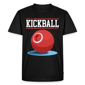 Kickball Kickballer Kickball Player Cadeau - T-shirt Premium bio Homme - noir - Devant - Nico (187cm)