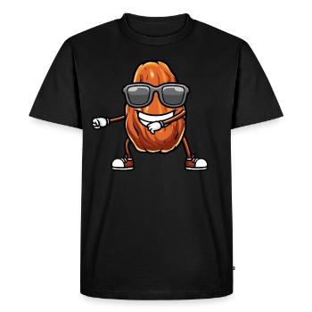 Dattes Fruit Dansant - T-shirt Premium bio Homme - noir - Devant - Nico (187cm)