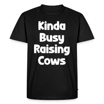 Un peu occupé par la culture de - T-shirt Premium bio Homme - noir - Devant - Nico (187cm)