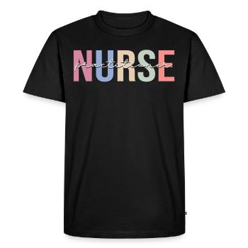 Nurse Practitioner Nursing - Men's Premium Organic T-Shirt - black - Front - Nico (187cm)