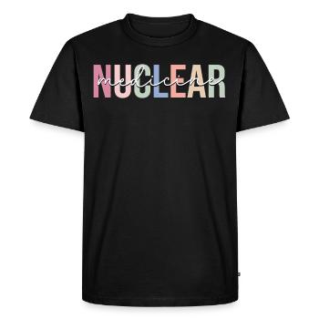 Médecine nucléaire Technologue nucléaire - T-shirt Premium bio Homme - noir - Devant - Nico (187cm)