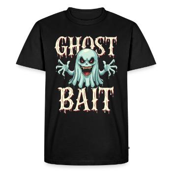 Ghost Bait Halloween Geist Gespenst Geister - Men's Premium Organic T-Shirt - black - Front - Nico (187cm)