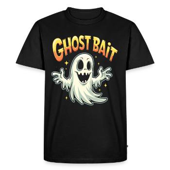 Ghost Bait Halloween Geist Gespenst Geister - Men's Premium Organic T-Shirt - black - Front - Nico (187cm)