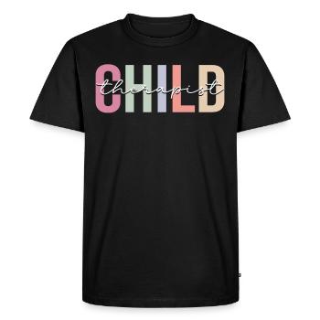 Thérapeute pour enfants Thérapie Psychologue pour enfants - T-shirt Premium bio Homme - noir - Devant - Nico (187cm)