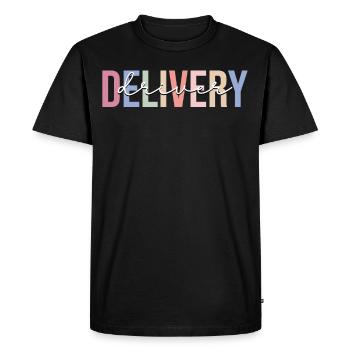 Delivery Driver Courier - Men's Premium Organic T-Shirt - black - Front - Nico (187cm)