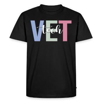 Vet Tech Veterinary Technician Veterinarian - Men's Premium Organic T-Shirt - black - Front - Nico (187cm)