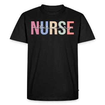 Veterinary Assistant Veterinary Assistant - Men's Premium Organic T-Shirt - black - Front - Nico (187cm)
