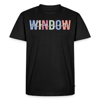 Window cleaner cleaning - Men's Premium Organic T-Shirt - black - Front - Nico (187cm)