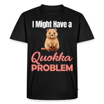 J’ai peut-être un problème de Qoukka - T-shirt Premium bio Homme - noir - Devant - Nico (187cm)