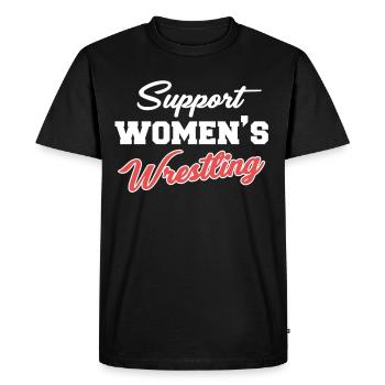 Soutenir la lutte féminine, les arts martiaux, - T-shirt Premium bio Homme - noir - Devant - Nico (187cm)
