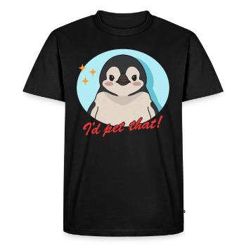 Pingouin Drôle Bébé Pingouins Cadeaux - T-shirt Premium bio Homme - noir - Devant - Nico (187cm)