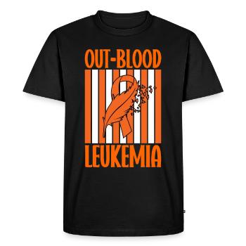 leukemia awareness blood cancer fight - Men's Premium Organic T-Shirt - black - Front - Nico (187cm)
