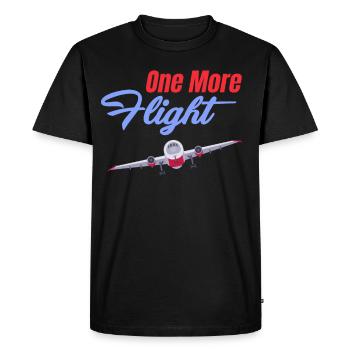 Un autre agent de bord Flight Attendant Voyage en avion - T-shirt Premium bio Homme - noir - Devant - Nico (187cm)