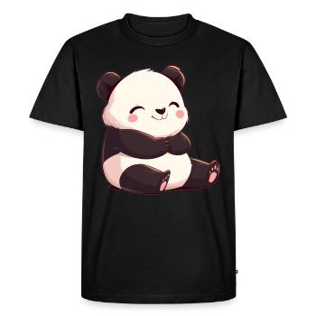 Panda géant Pandas Große Pandas Großer Panda - T-shirt Premium bio Homme - noir - Devant - Nico (187cm)