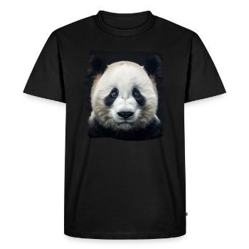 Panda géant Pandas Große Pandas Großer Panda - T-shirt Premium bio Homme - noir - Devant - Nico (187cm)