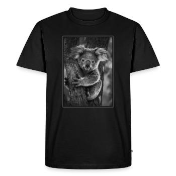 Koalas Koala - T-shirt Premium bio Homme - noir - Devant - Nico (187cm)