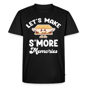 Créons des souvenirs de S’mores Aventures de glamping - T-shirt Premium bio Homme - noir - Devant - Nico (187cm)