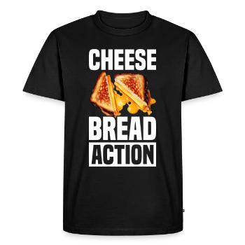 Grilled Cheese Grilled Cheese Foodie Cheese Sandwich - T-shirt Premium bio Homme - noir - Devant - Nico (187cm)