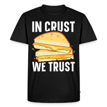 Grilled Cheese Grilled Cheese Foodie Cheese Sandwich - T-shirt Premium bio Homme - noir - Devant - Nico (187cm)