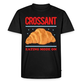 Croissant Croissant Croissant Beugel Croissants Cadeaux - T-shirt Premium bio Homme - noir - Devant - Nico (187cm)