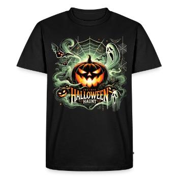 Plaisir effrayant de la citrouille - T-shirt Premium bio Homme - noir - Devant - Nico (187cm)
