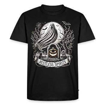 Halloween Witching Hour Awakens - Men's Premium Organic T-Shirt - black - Front - Nico (187cm)