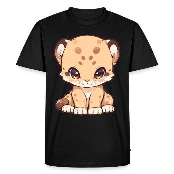 Cougar Mountain Lion Mountain Lion - Men's Premium Organic T-Shirt - black - Front - Nico (187cm)