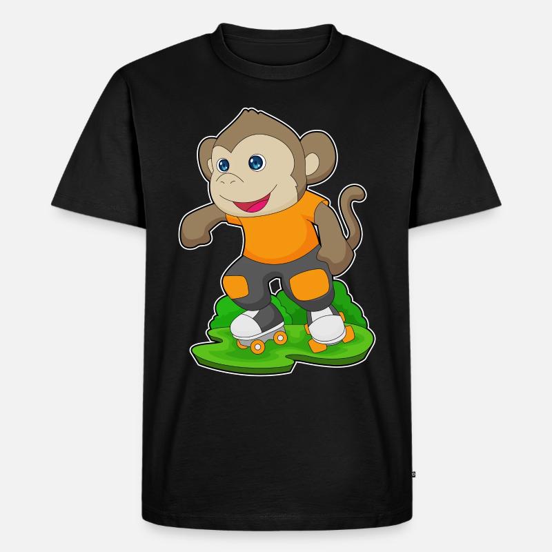 Monkey Rollers Rollers Rollers - T-shirt Premium bio Homme - noir