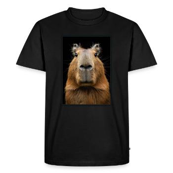 Capybaras Capybara - Men's Premium Organic T-Shirt - black - Front - Nico (187cm)