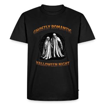 Ghostly romantic halloween night - Men's Premium Organic T-Shirt - black - Front - Nico (187cm)